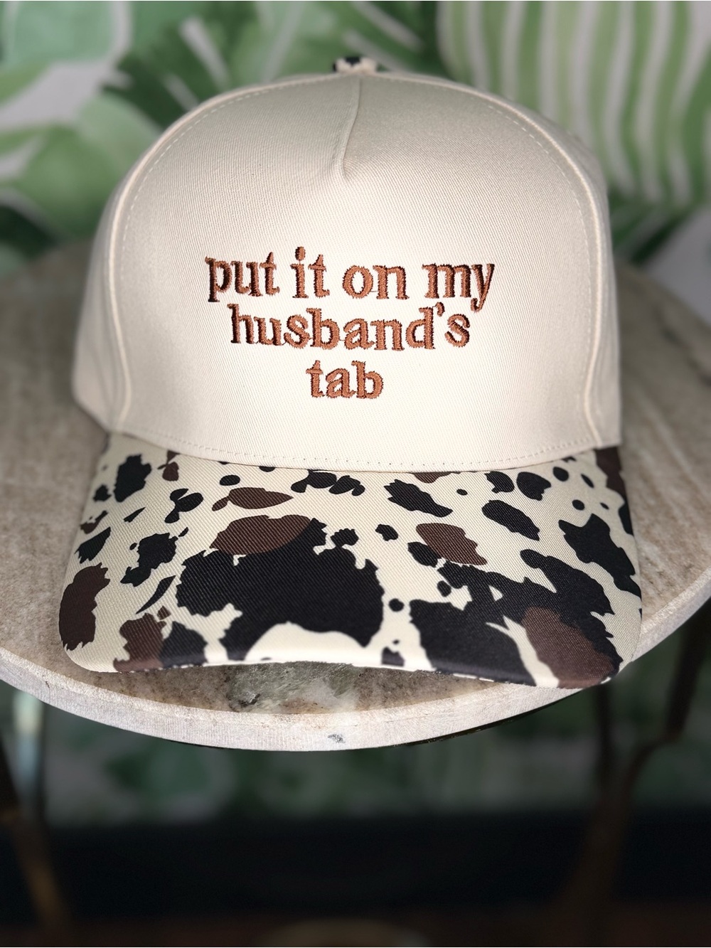 “Put it on my husbands tab” hat